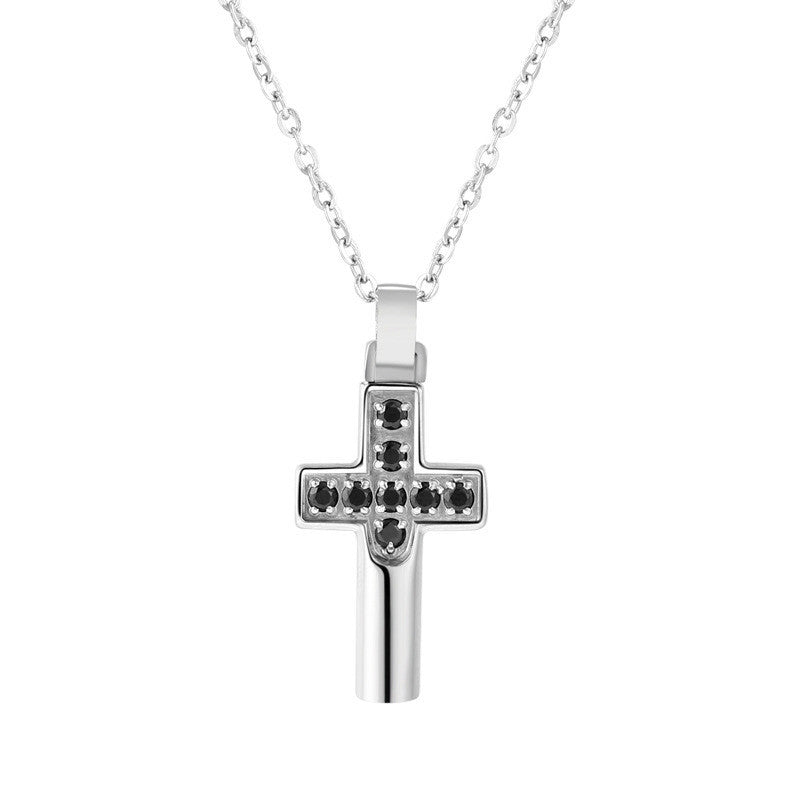 Classic Diamond Cross Necklace Pendant