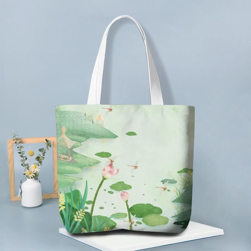 Retro Blooming Style Canvas Bag For Women