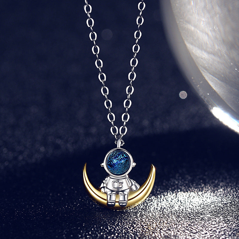 Creative Starry Sky Astronaut Necklace