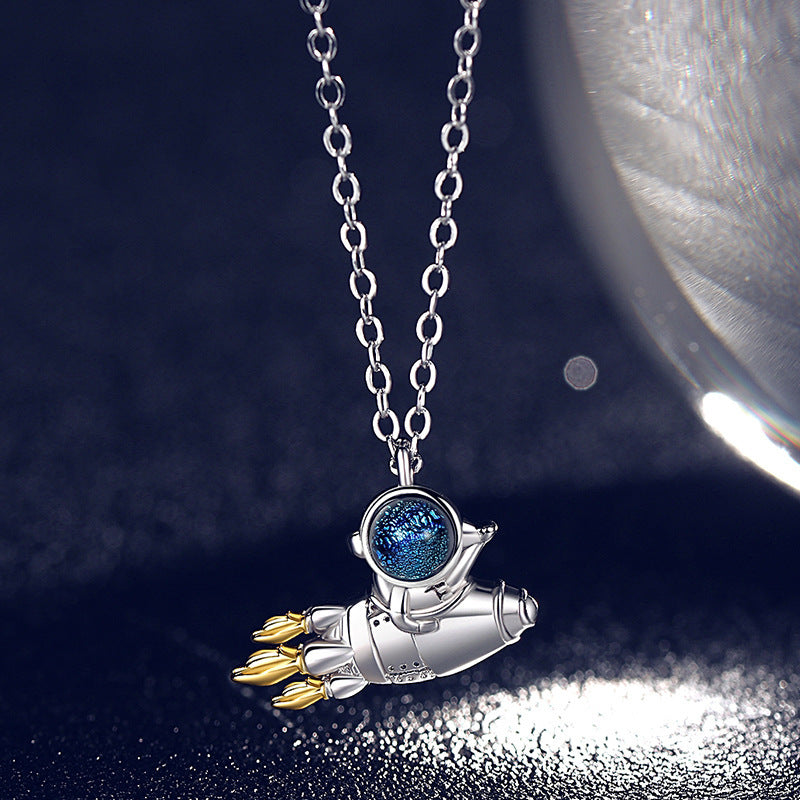 Creative Starry Sky Astronaut Necklace