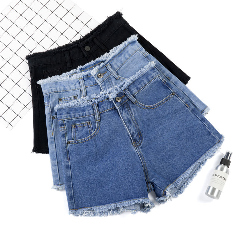 Denim Shorts Women's Summer Loose Wide-Legged Wild Thin High-Waisted Pants