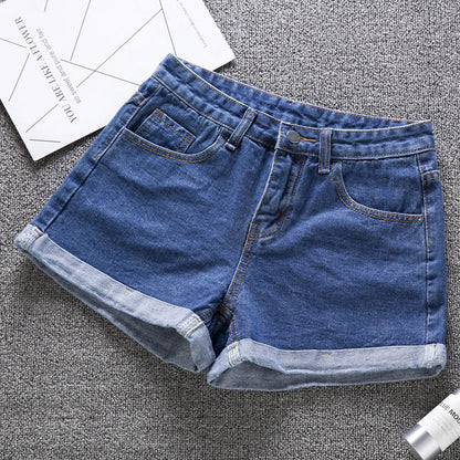 Denim Shorts Women's Summer Loose Wide-Legged Wild Thin High-Waisted Pants