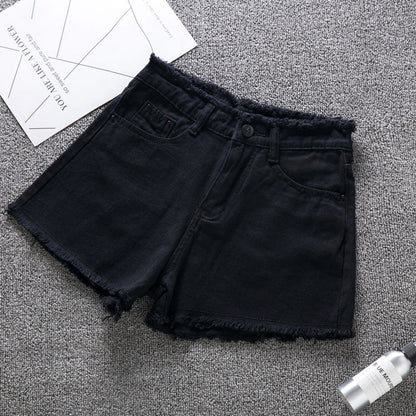 Denim Shorts Women's Summer Loose Wide-Legged Wild Thin High-Waisted Pants