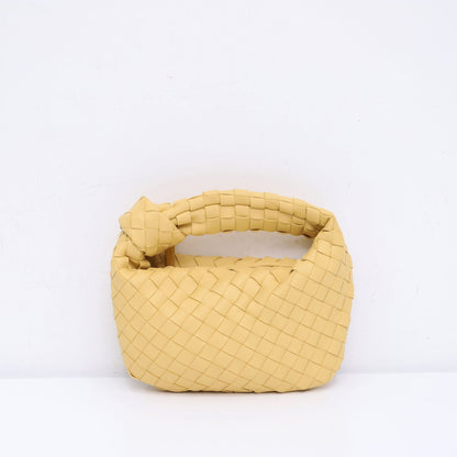 Woven Croissant Knotted Handbag Underarm Hand Bag