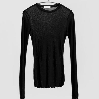 All-match slimming round neck long sleeves