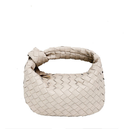 Woven Croissant Knotted Handbag Underarm Hand Bag