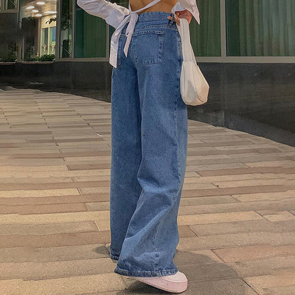 Fashion Loose Street Denim Trousers