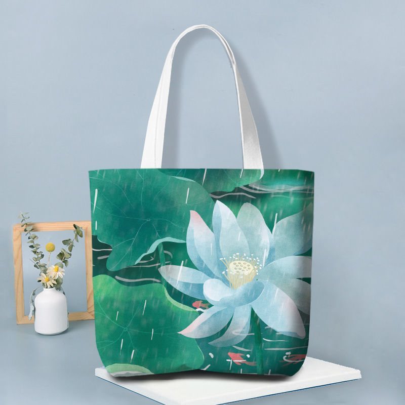 Retro Blooming Style Canvas Bag For Women