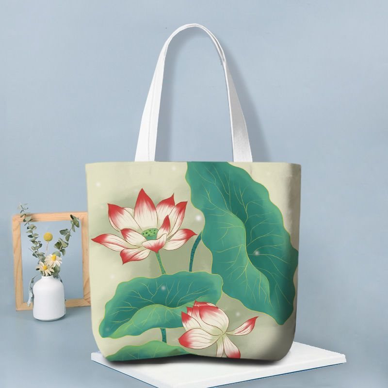 Retro Blooming Style Canvas Bag For Women