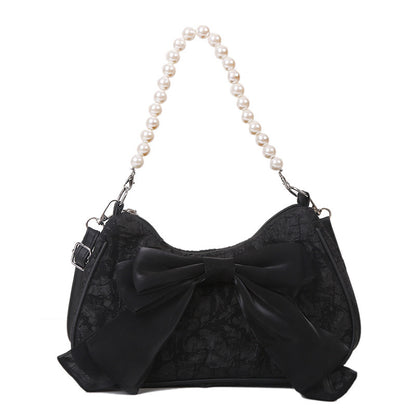 New Fashion Shoulder Bag Bow Pearl Tote