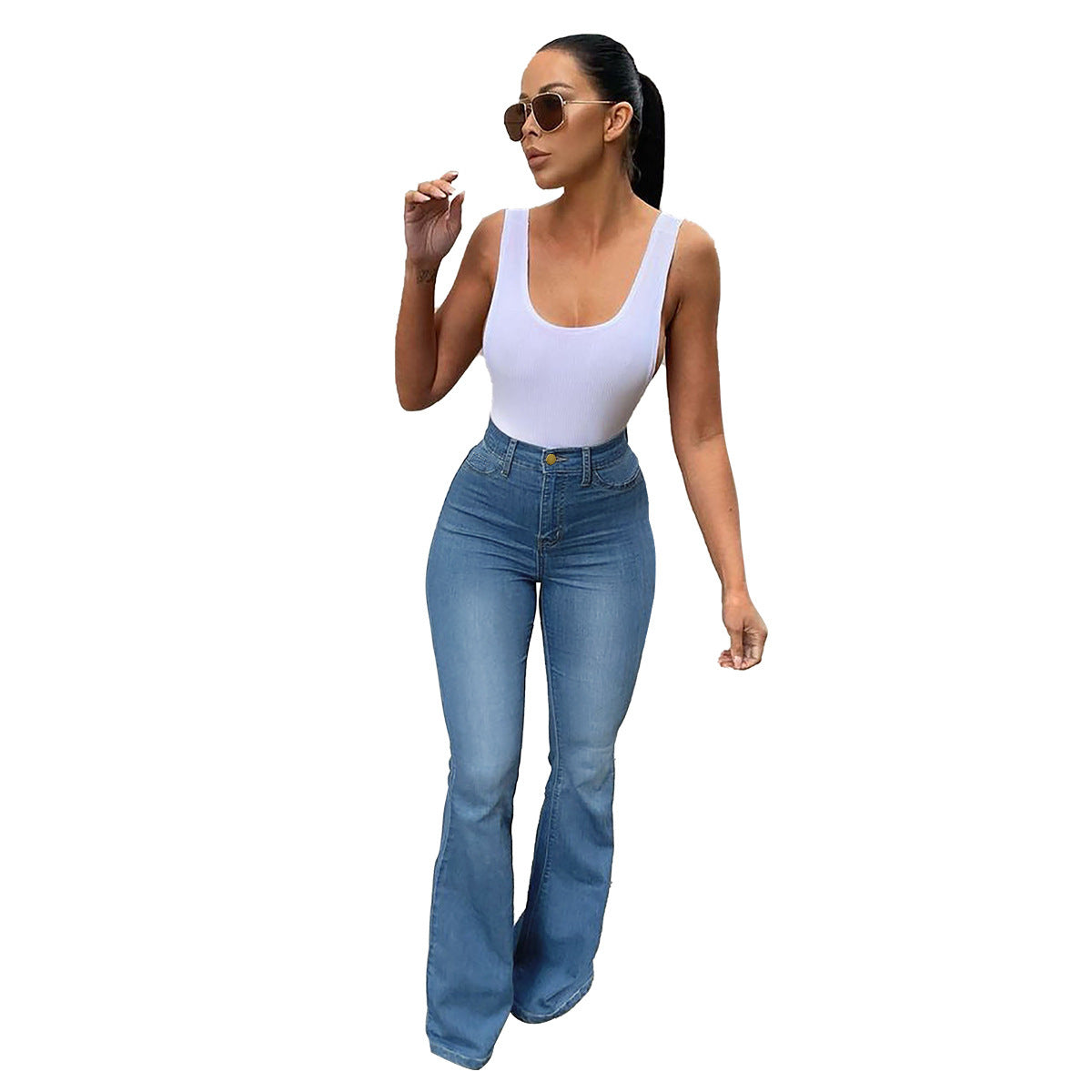 Texas Boot Cut High Waist Jeans