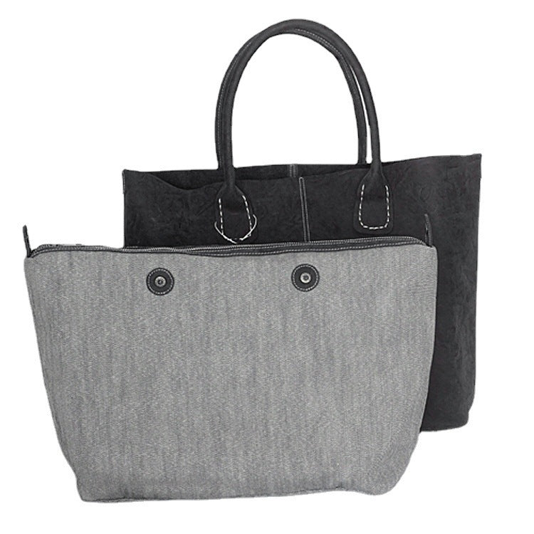 Women's Retro Handmade Large Capacity Tote Bag