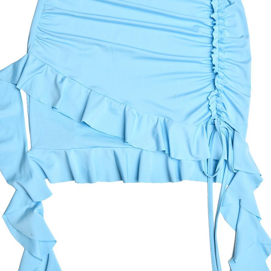 Famia Ruffle Sling Mini Dress