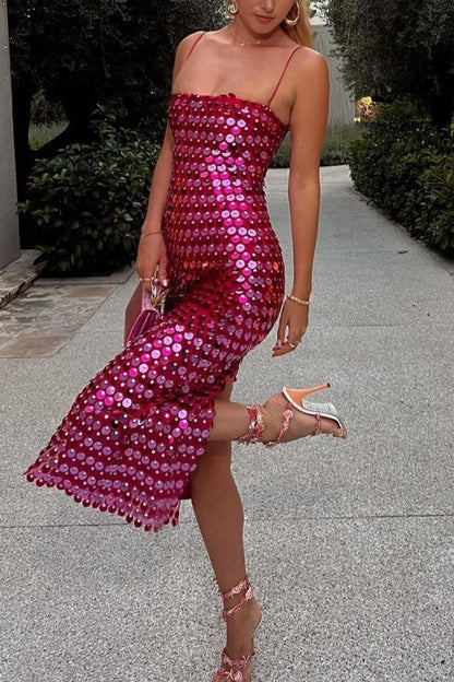 Mara Sling Sequin Dress