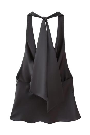 Mal halter-neck crop vest