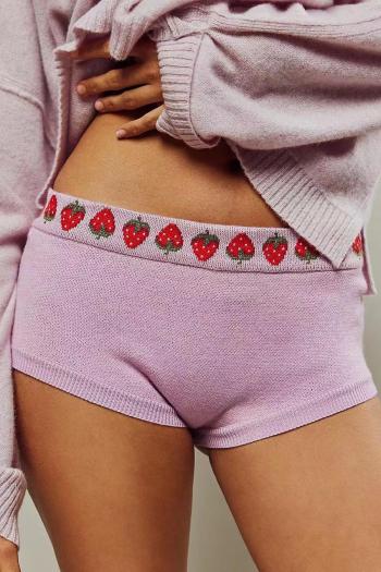 Shortcake knitted low waist shorts