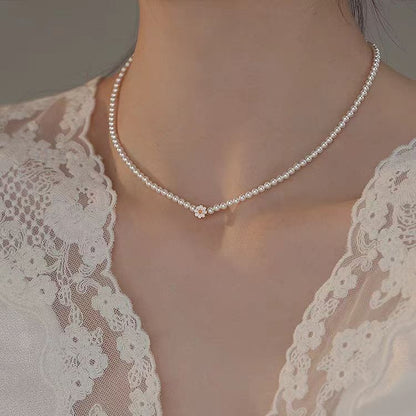 Light Luxury Small Pearl Beads Necklace