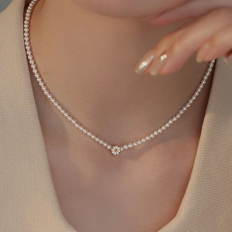 Light Luxury Small Pearl Beads Necklace