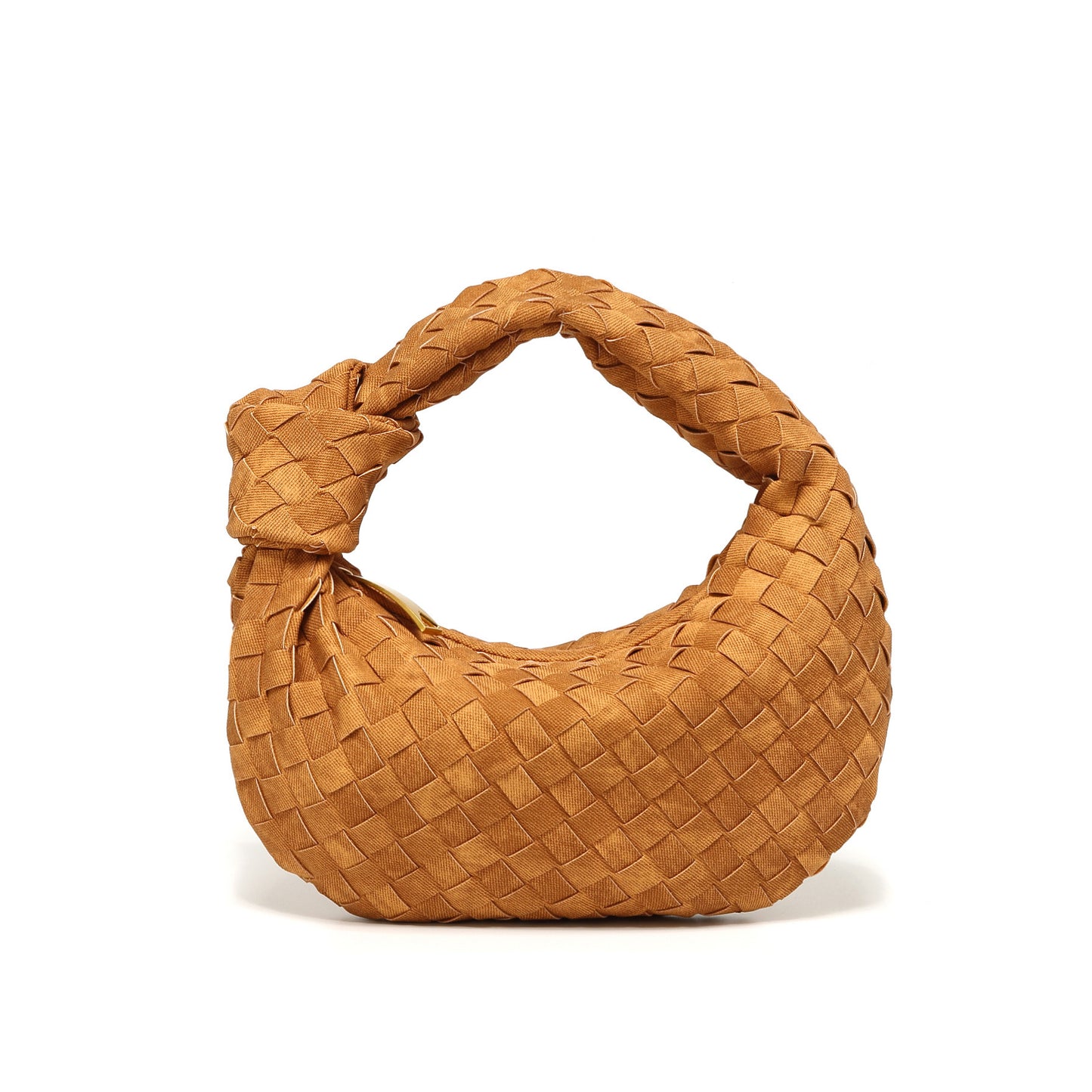 Woven Croissant Knotted Handbag Underarm Hand Bag