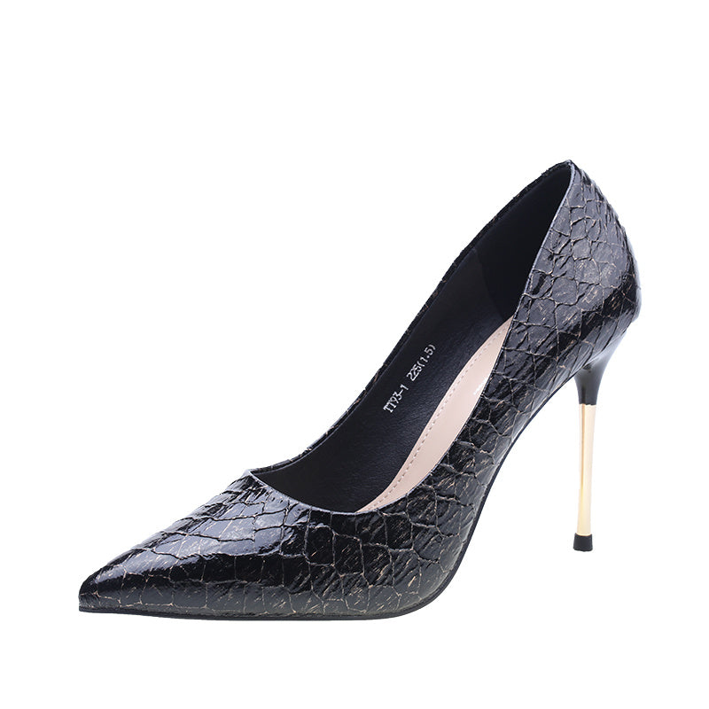 High Heels Stiletto Pointed Toe Niche Design Sense Temperament Single Shoes