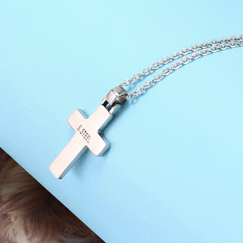 Classic Diamond Cross Necklace Pendant