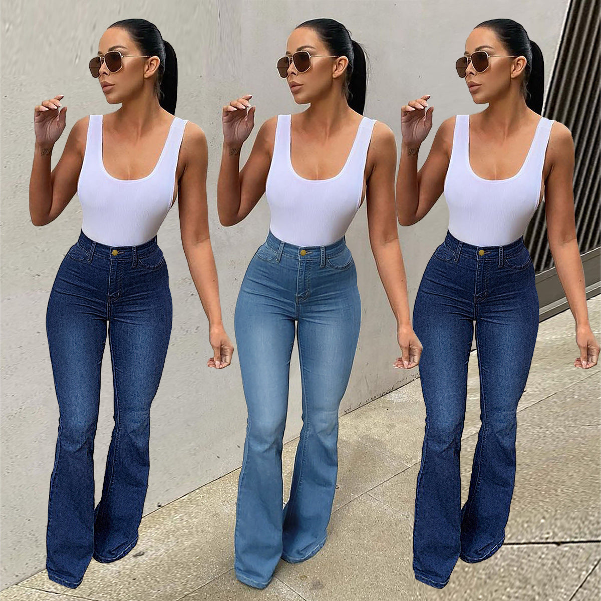 Texas Boot Cut High Waist Jeans