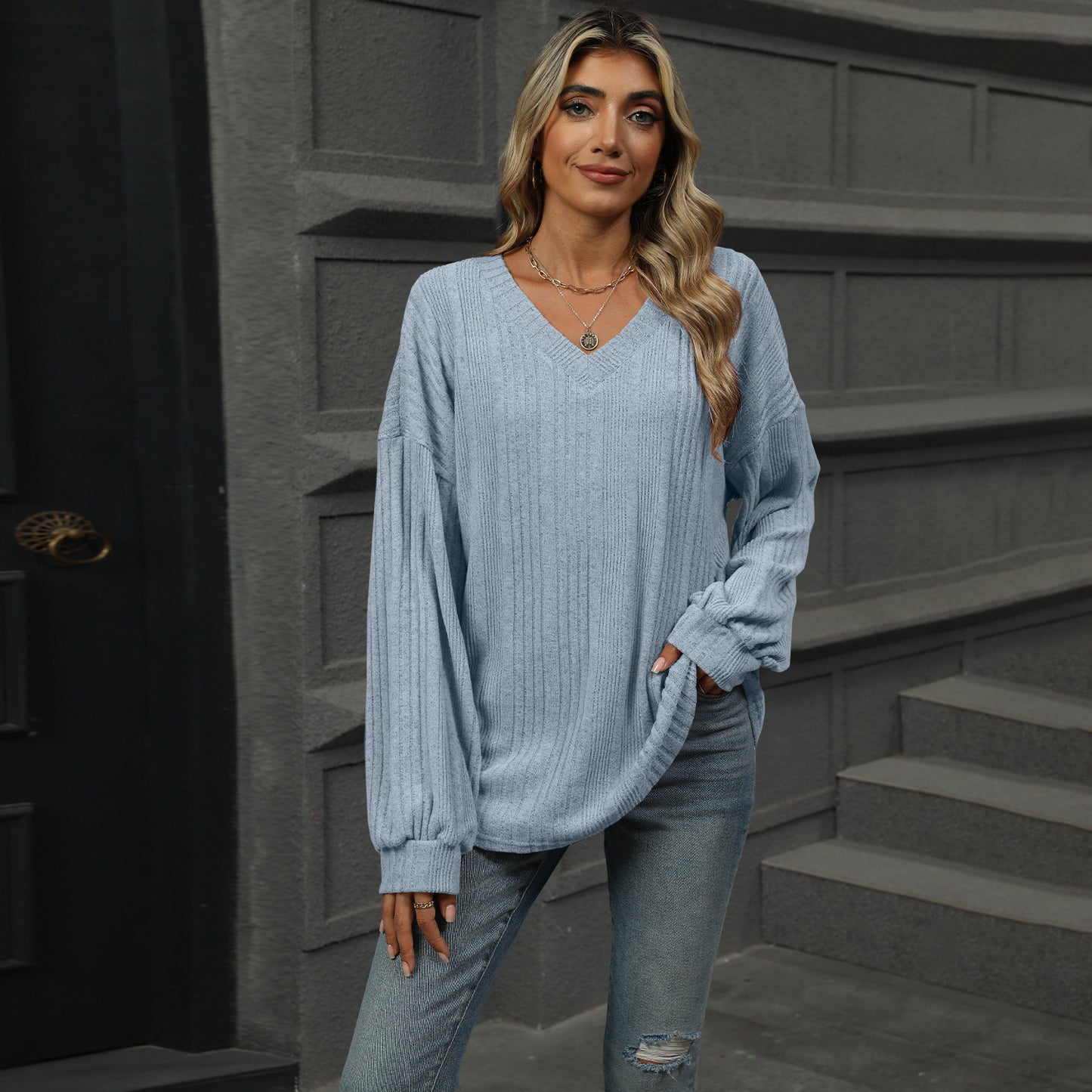 Casual Long Sleeve T-shirt Top Women's Clothing