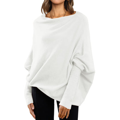 Loose Bat Sleeve Sweater Top